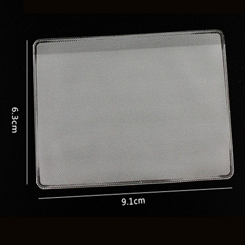 1Pc Transperant Plastic Bank Credit ID Card Cover Badge