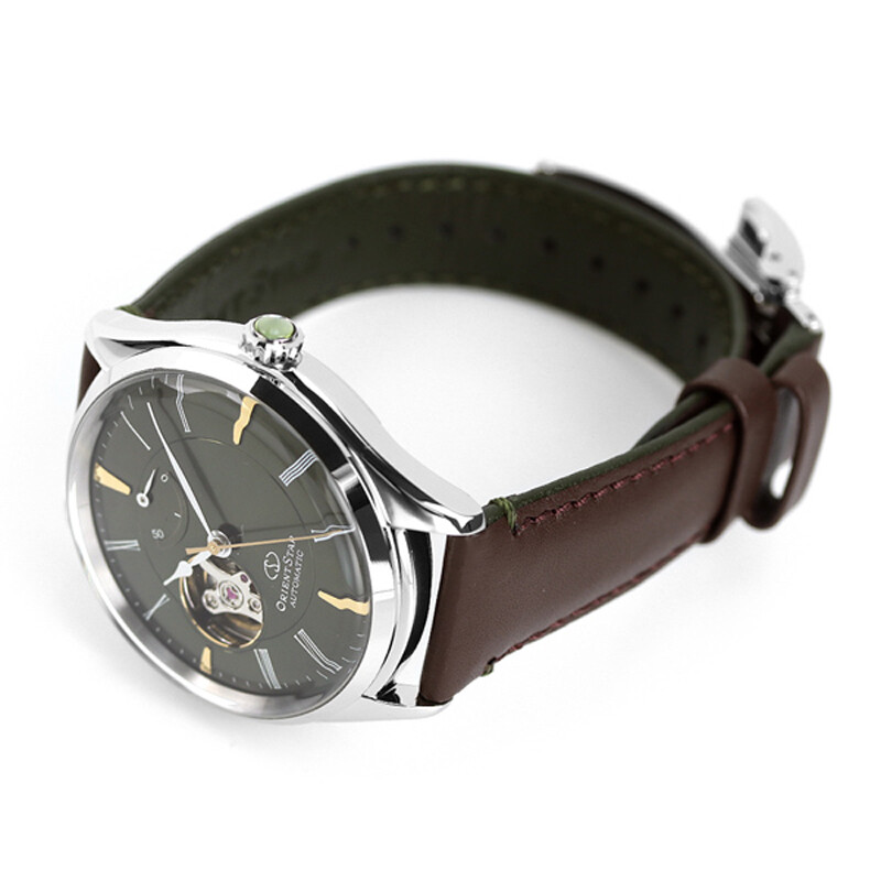 Pre-owned Orient Star Rk-at0202e Green Dial Mechanical Automatic Skeleton Men Watch Japan