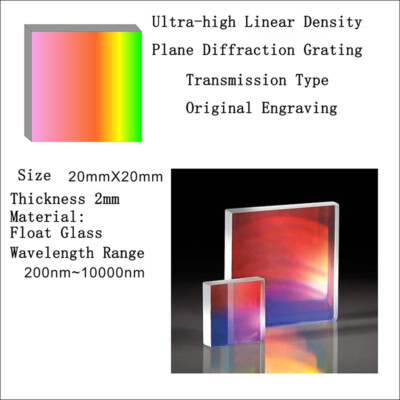 Ultra-high linear density planar diffraction grating one-dimensional holography