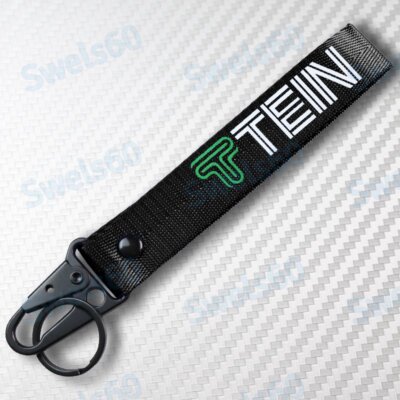 Backpack Metal key Ring Strap Black JDM TEIN Racing Keychain Lanyard Key Chain