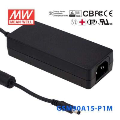 Mean Well GSM90A15-P1M Power Supply 90W 15V