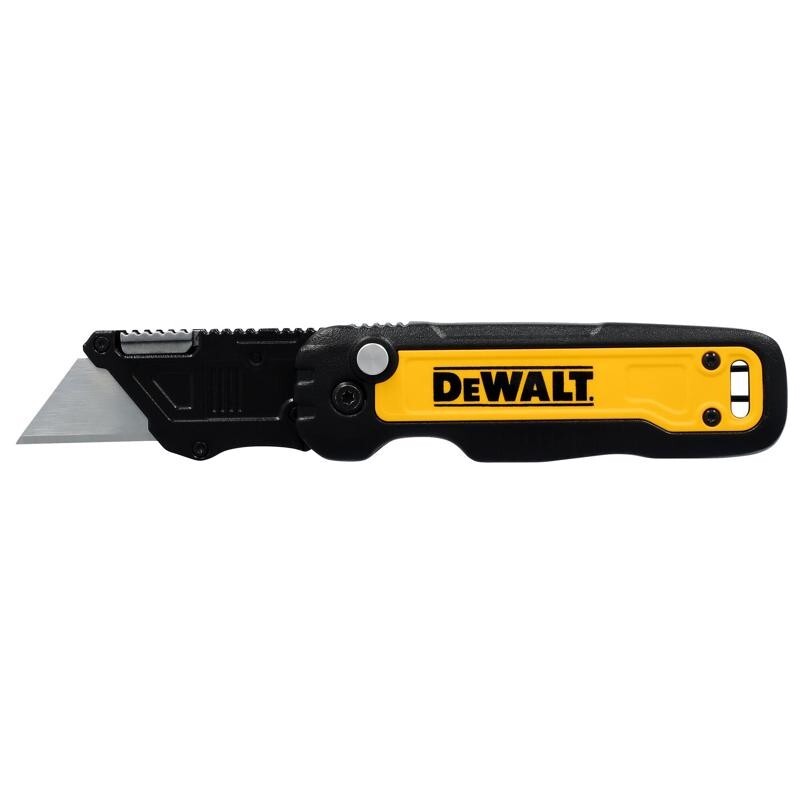 DeWalt Press and Flip Compact Utility Knife Black/Yellow