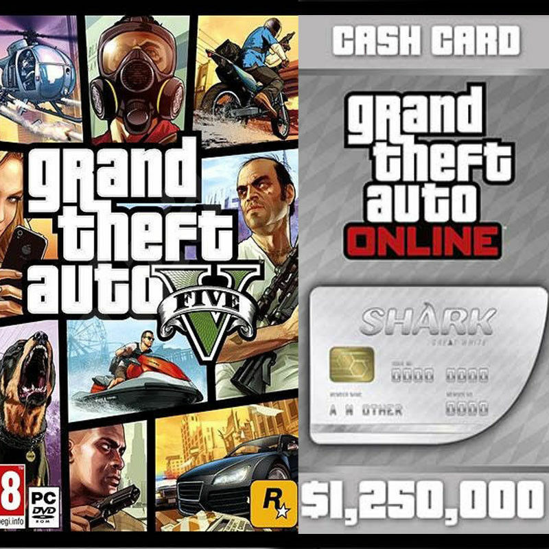 White shark card bundle. Grand theft auto v: premium online edition + great white shark card bundle. Gta 5 shark card. Grand theft auto v: premium edition & megalodon shark card bundle. Grand theft auto v: premium online edition + great white shark card bundle.