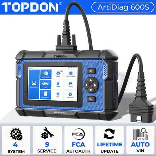 TOPDON ArtiDiag600S Diagnostic Tool for ABS SRS Transmission Engine Code Reader