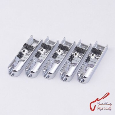 1 Set ( 5 pieces )  Single-String Bass Bridge Lock Down For5Strings Bass(Chrome)