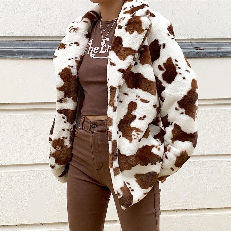 c1989 cow ecofur coat 牛柄 アウター ダルメシアン c1989 cow ecofur coat 牛柄 アウター ダルメシアン