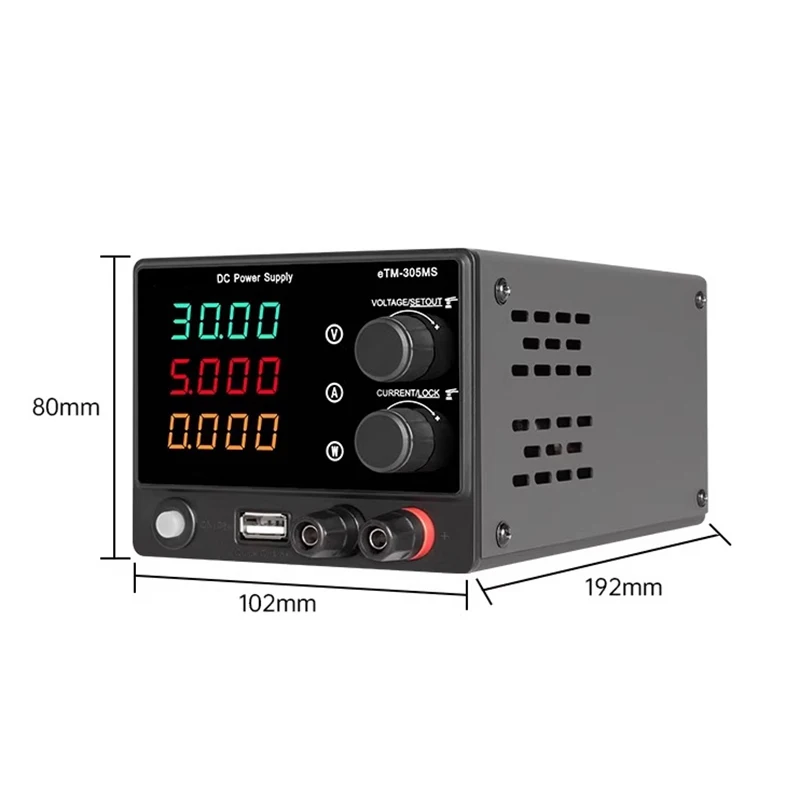 Mini 30V5A Mobile Phone Computer Repair ETM-305MS Adjustable DC Voltage-Regulate