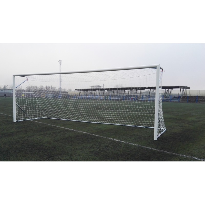 (04) COPPIA PORTE DA CALCIO IN ALLUMINIO TRASPORTABILI  CERTIFICATE UNI EN 748