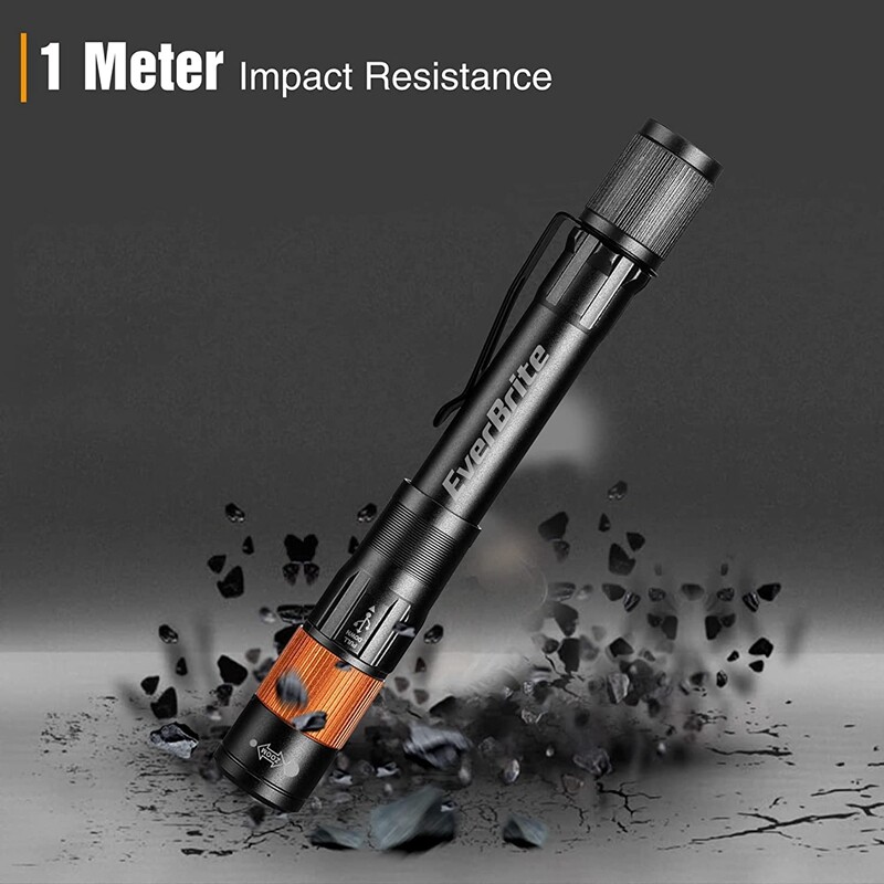 EverBrite Rechargeable Pen Light Zoomable Handheld Flashlight 4  Lighting Modes