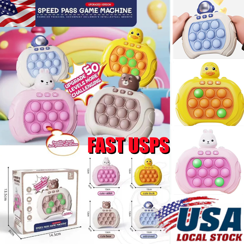 Early Education Game Console Pop it Fidget Toy Fast Push Game Decompression Toy