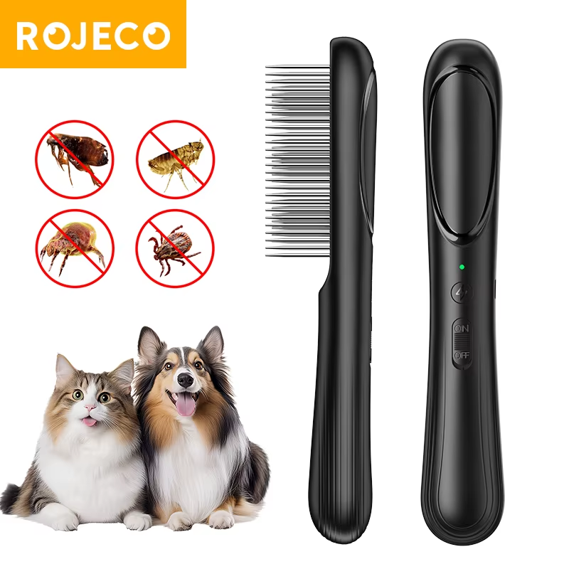 Electric Flea Comb Anti Lice Grabber Brush Flea Removal Brush Multifunctional Co