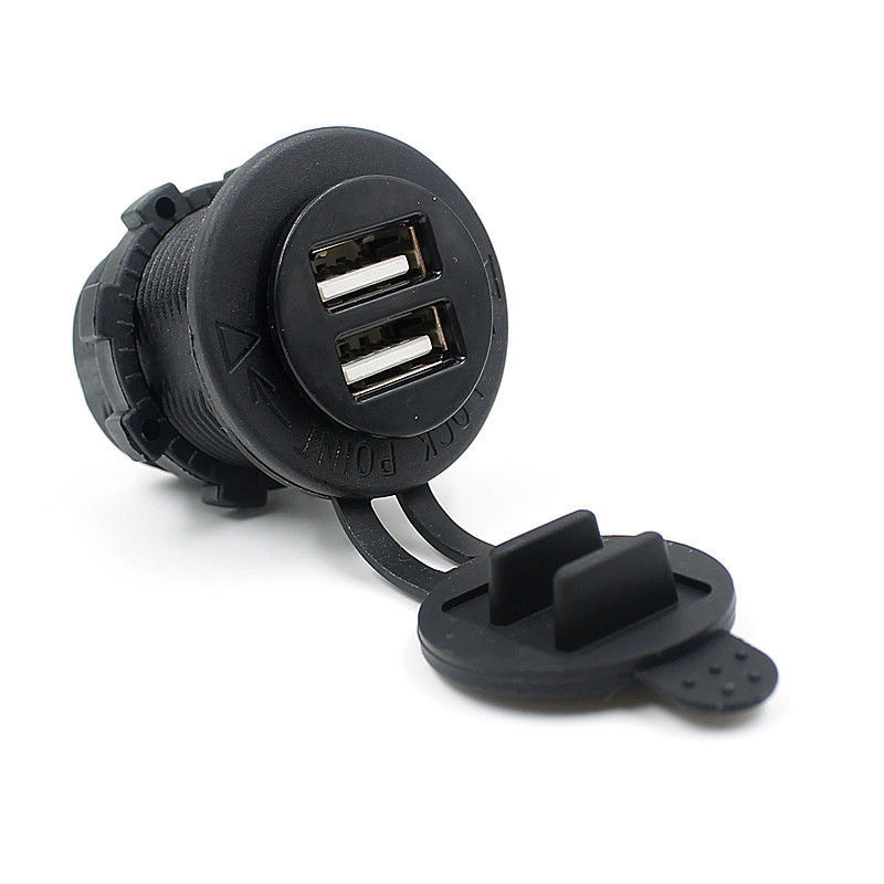 Presa Accendisigari Auto Camion DC 12V 24V 2.1A Dual caricatore USB awe