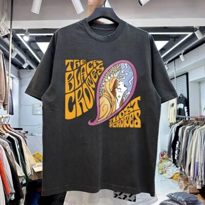 The Black Crowes - The Lost Crowes black short sleeve remake T shirt NH14614