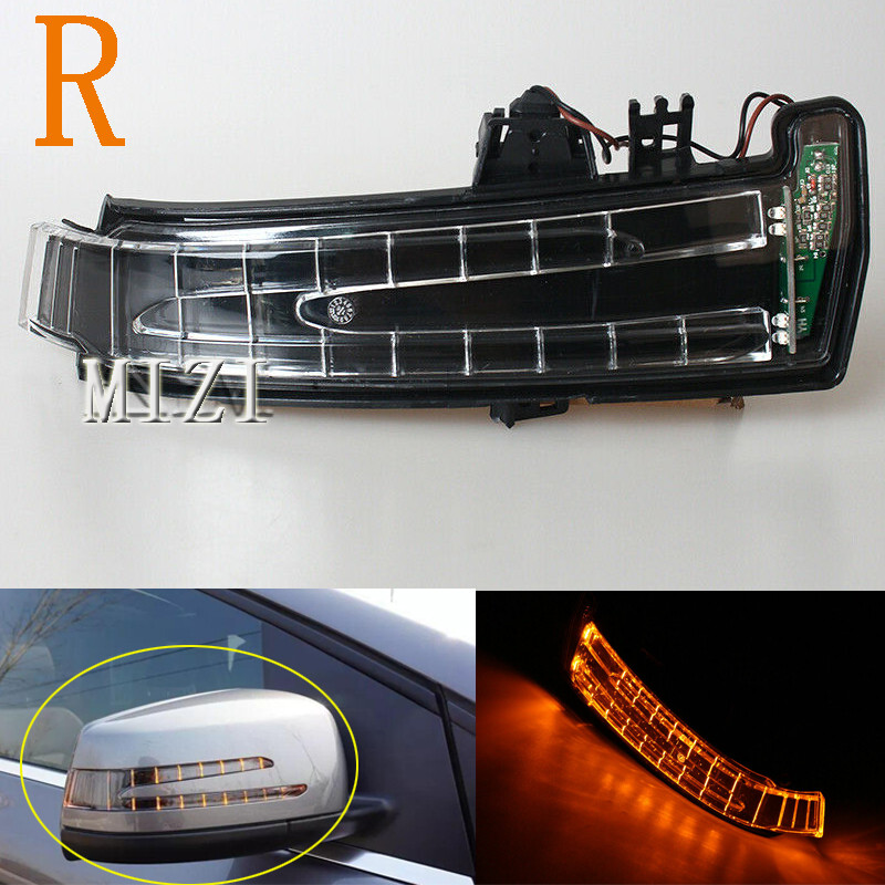 Left & Right Wing Mirror Indicator Turn Signal Light Fit For Mercedes W204 C300