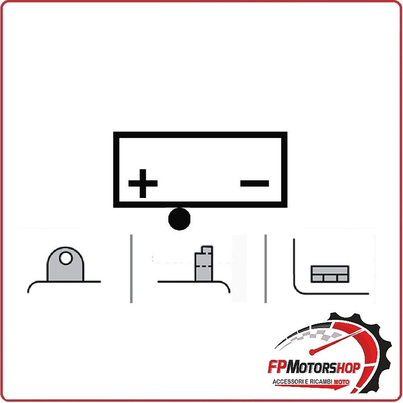 BATTERIA PER MOTO OKYAMI B54-6 6V 12AH 156X57X116MM HONDA CL A