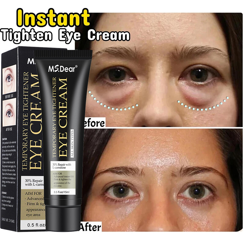 3PCS Temporary Tightener Eye Cream Instant Reduces Under Eye Bags Dark Circles