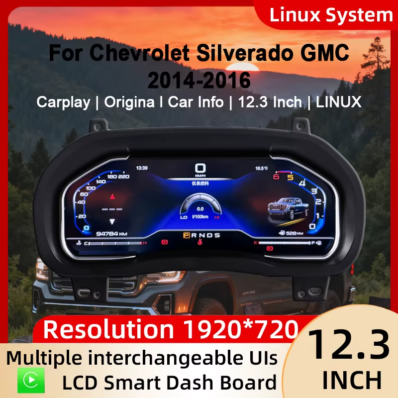 Digital Instrument Cluster For Chevrolet Suburban Tahoe Silverado GMC SIERRA Yuk
