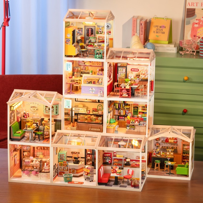 Rolife DIY Super Creator Dollhouse Gift Miniature Kits With Furniture