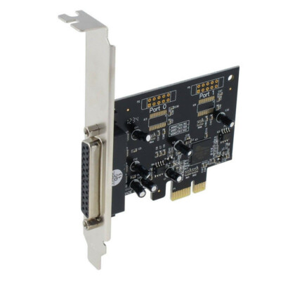 DB25 One Parallel Port LPT Printer to PCI-E Express Card Converter Adapter Win7