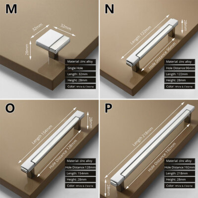Cabinet Handles Pulls Kitchen Wardrobe Drawer Cupboard Furniture Door Knobs
