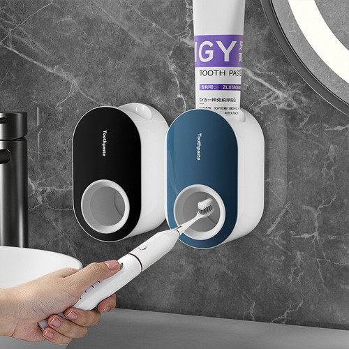 Automatic Toothpaste Dispenser Wall Mounted Holder Squeezer Bathroom Toilet Home