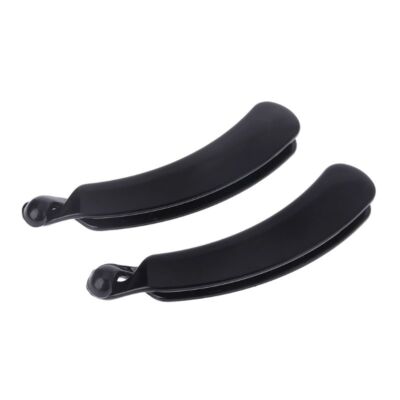 2 Pieces 11cm Banana Hair Clips Black Round for Head Barrette Ponytail