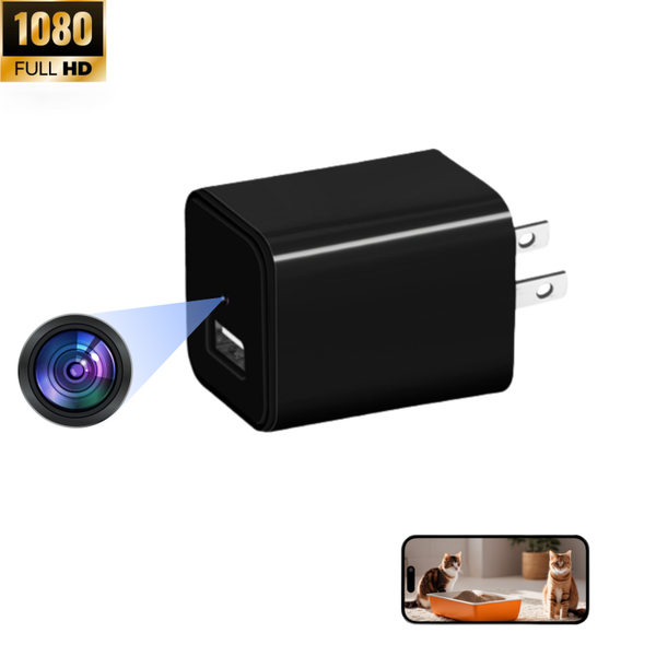 Mini Spy Hidden WIFI Camera Home Security Nanny Cam 1080P Motion Detection Audio