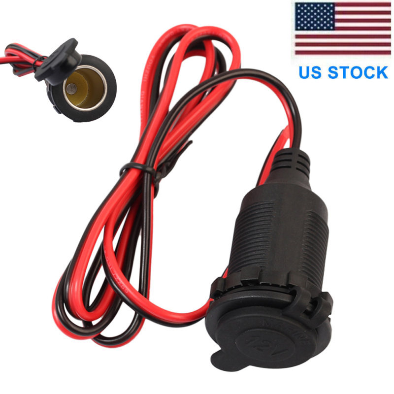 Adapter Alligator Clamp Clip 12 Volt Car Socket