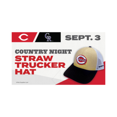 2022 Cincinnati Reds Trucker Hat Sept. 3rd 9/3 SGA Stadium Giveaway 0922!!!