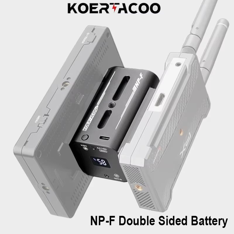 Koertacoo NP-F Double Sided Battery Replace for Sony NP-F970/550/770 Battery Pow