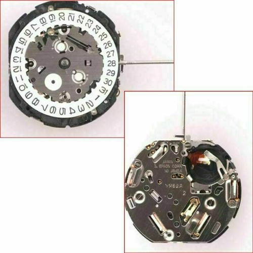 YM62A Replaces 7T62A Quartz Movement Date At 3' Watch Replacement