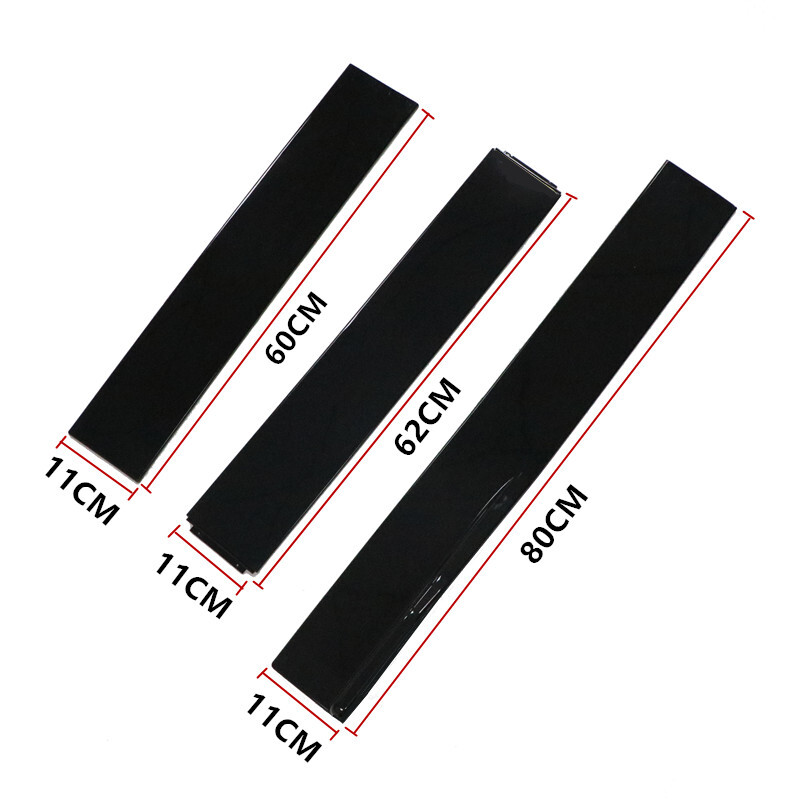 For Honda Civic 2006-2012 78.7'' Glossy Black Side Skirts Extension Lip Rocker