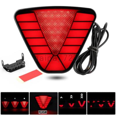 Car LED Rear 3rd Third Strobe Flashing Tail Brake Stop Light Fog Lamp Universal