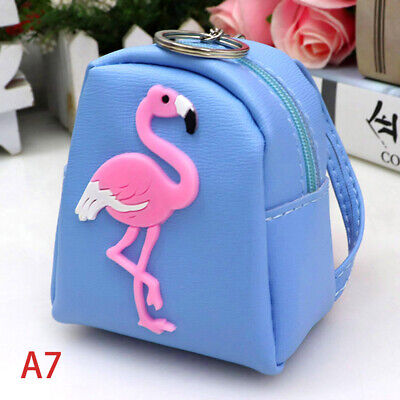 Casual Flamingo Mini Backpack Coin Bag Women Small Wallet Pu