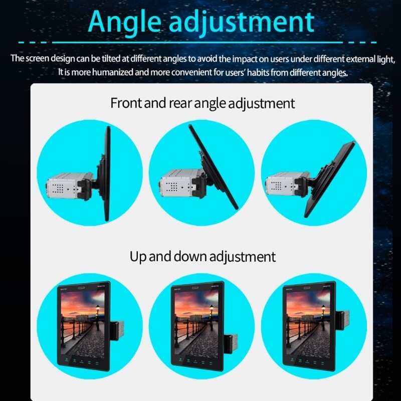 9.5In Android 10.1 Car Stereo Radio MP5 Player Touch Screen Fit for Apple iPhone