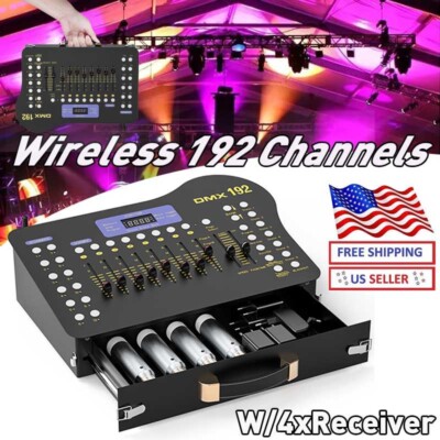 Wireless DMX512 192Channels Operator Console Controller For Stage Lighting DJ