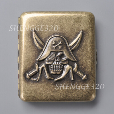 Metal Cigarette Case King Size 20 Pcs Double sided Box Animal Pattern Embossed