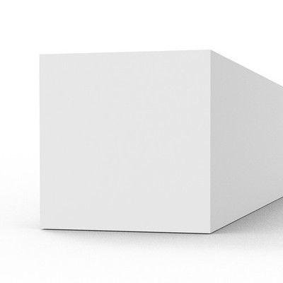 Opaque White Styrene Strips 5x5mm x 350mm - Pack of 4 for Terrain &amp; Scenery