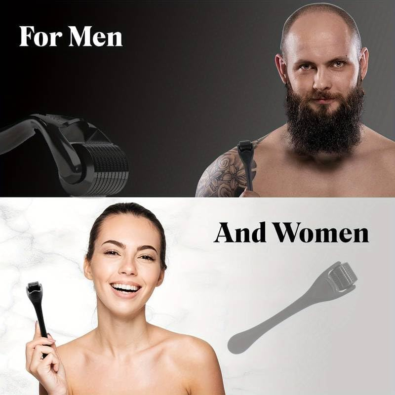 Derma Roller 0.5mm,Beard Roller for Beard,Face and Hair,For Men and Women,Includ