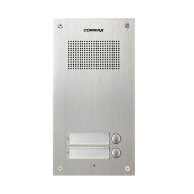 COMMAX INTERCOM: 2 Buttons Audio Door Panel for Apartments and Residence DR-2UM