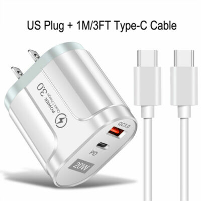 For OnePlus Nord N20 N200 5G 20W Fast Wall Charger Power Adapter + Type C Cable