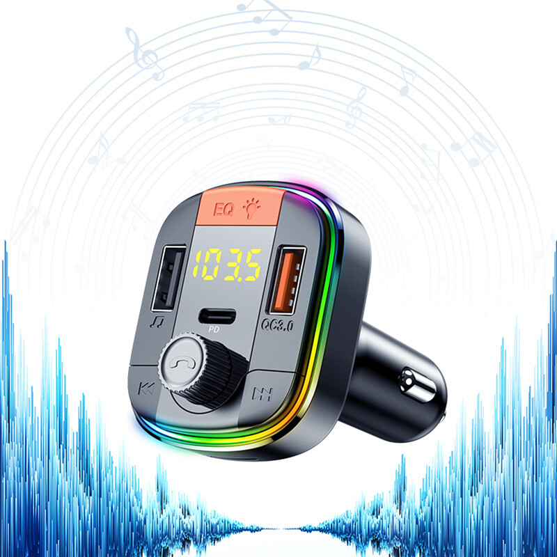 High Quality Car MP3 Player FM Transmitter Bluetooth 5.0 Hands-Free Call Charger