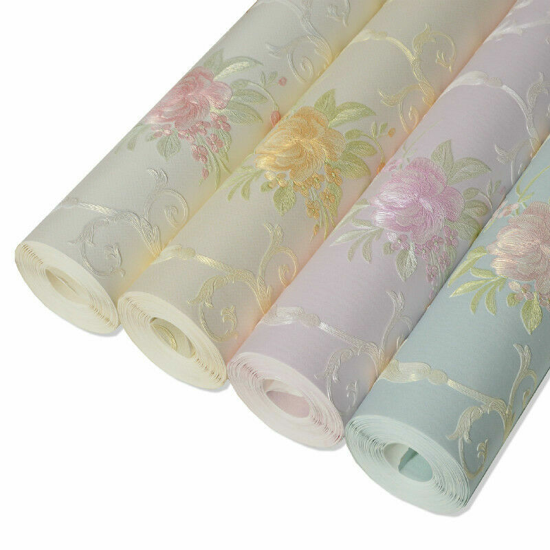 selfadhesive-flower-damask-wallpaper-embossed-reserve-nonwoven-wall-sticker-uk