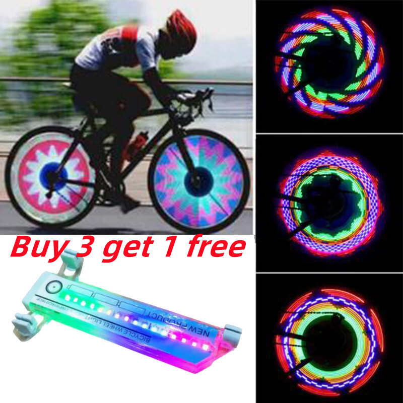 32 LED Bike Flashing Lights Bicycle Cycling Wheel Spoke Sign