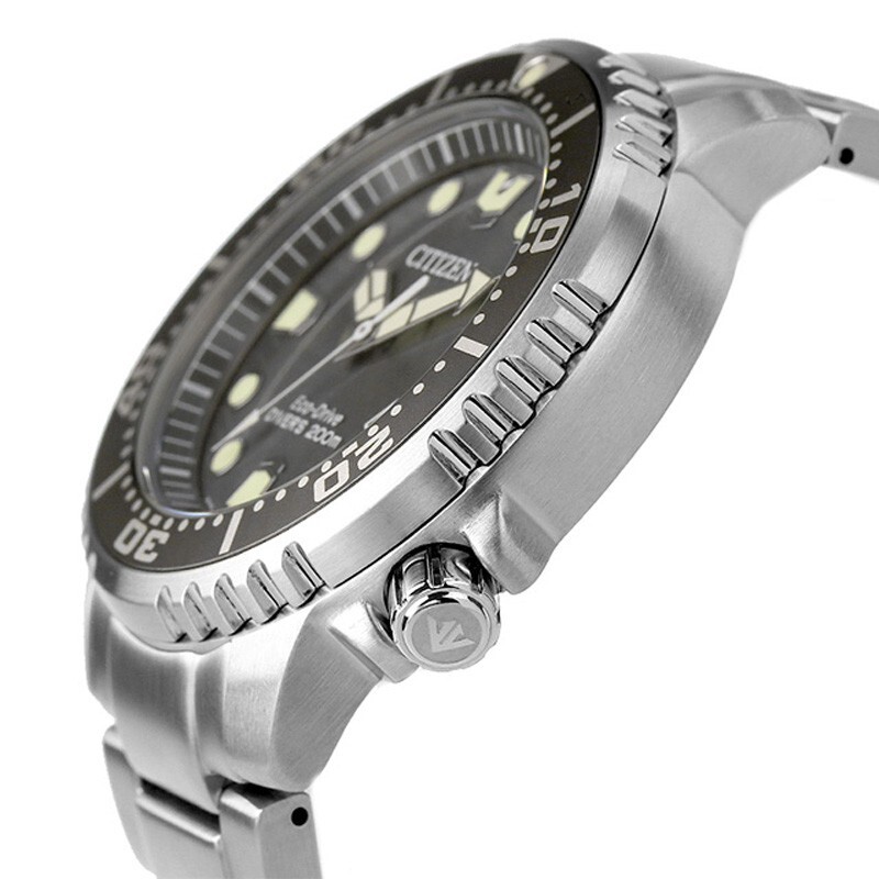 Pre-owned Citizen Promaster Bn0167-50h Marine Gray Dial Diver`s 200m Eco-drive Men Watch