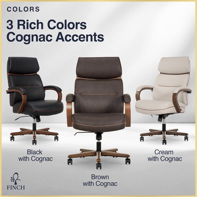 Finch Neo Two Mid Back Modern Office Chair with Gentle Ergonomic Contours Brown