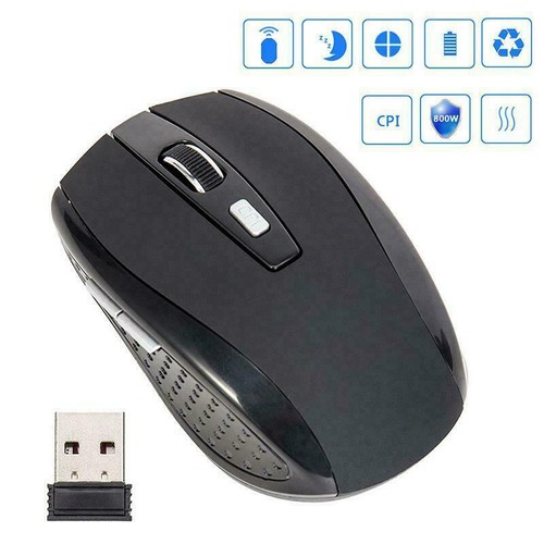 PC Maus Kabellos USB Wireless Funkmaus 2.4 GHz für PC Mouse Laptop Notebook DE
