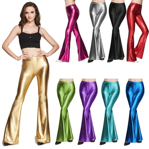 パンツ 70s color flare pants for gals 70s Flare Pants for Women - EDC Rave Festival Outfit High