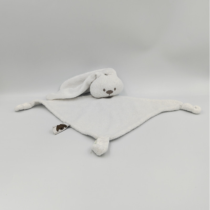 Doudou Plat Lapin Blanc Lapidou Nattou - 32260