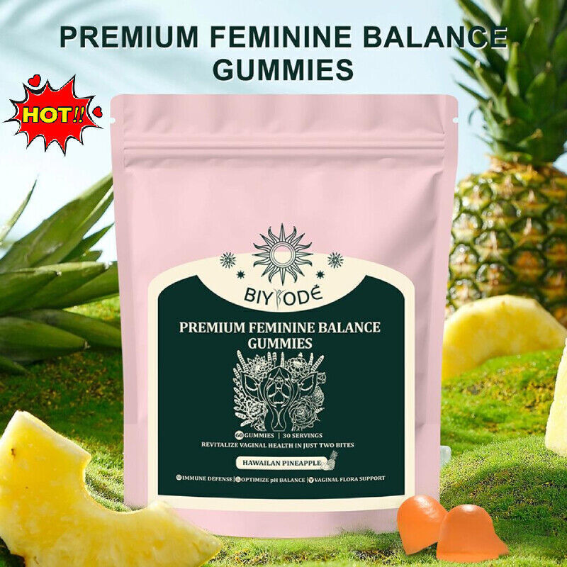 Premium-Feminine Balance/ Gummies-for Women’s Health & Wellness 60 Gummies